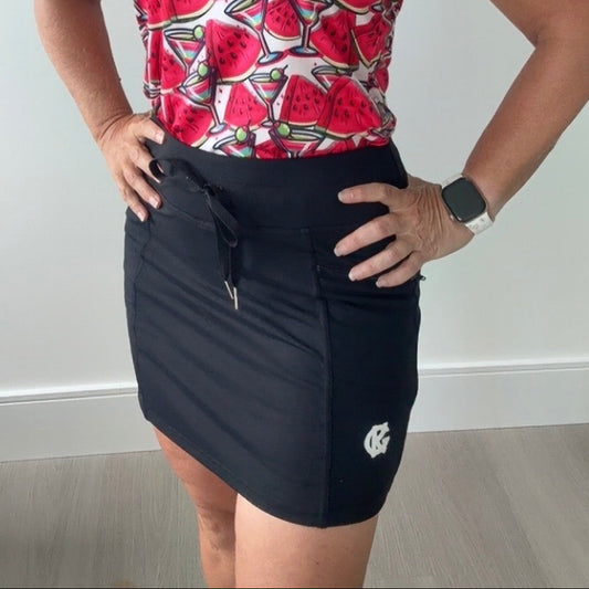 Falda pantalón con bolsillos y cremallera 2024