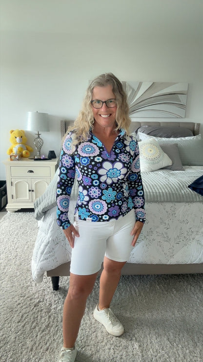 Pre Order Ladies Long Sleeve Ice Golf Polo