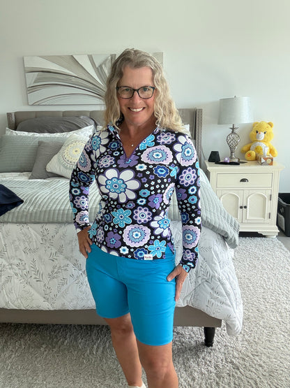 Pre Order Ladies Long Sleeve Ice Golf Polo