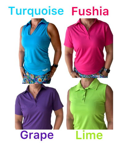 2025 Women's Classic V- neck Polos