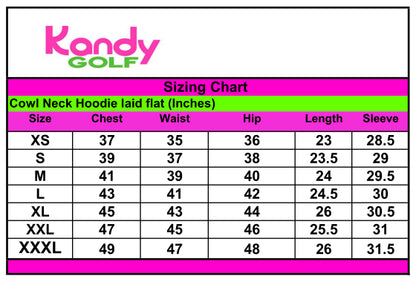 Pre order Ladies' Cowl neck hoodie, Production starts Feb 25th.