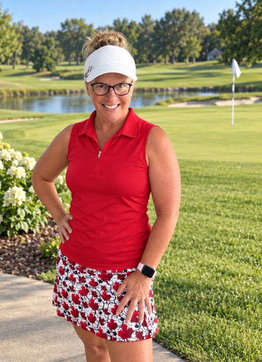 2026 Fore Frills Mid Length Golf & Pickle Ball Skorts