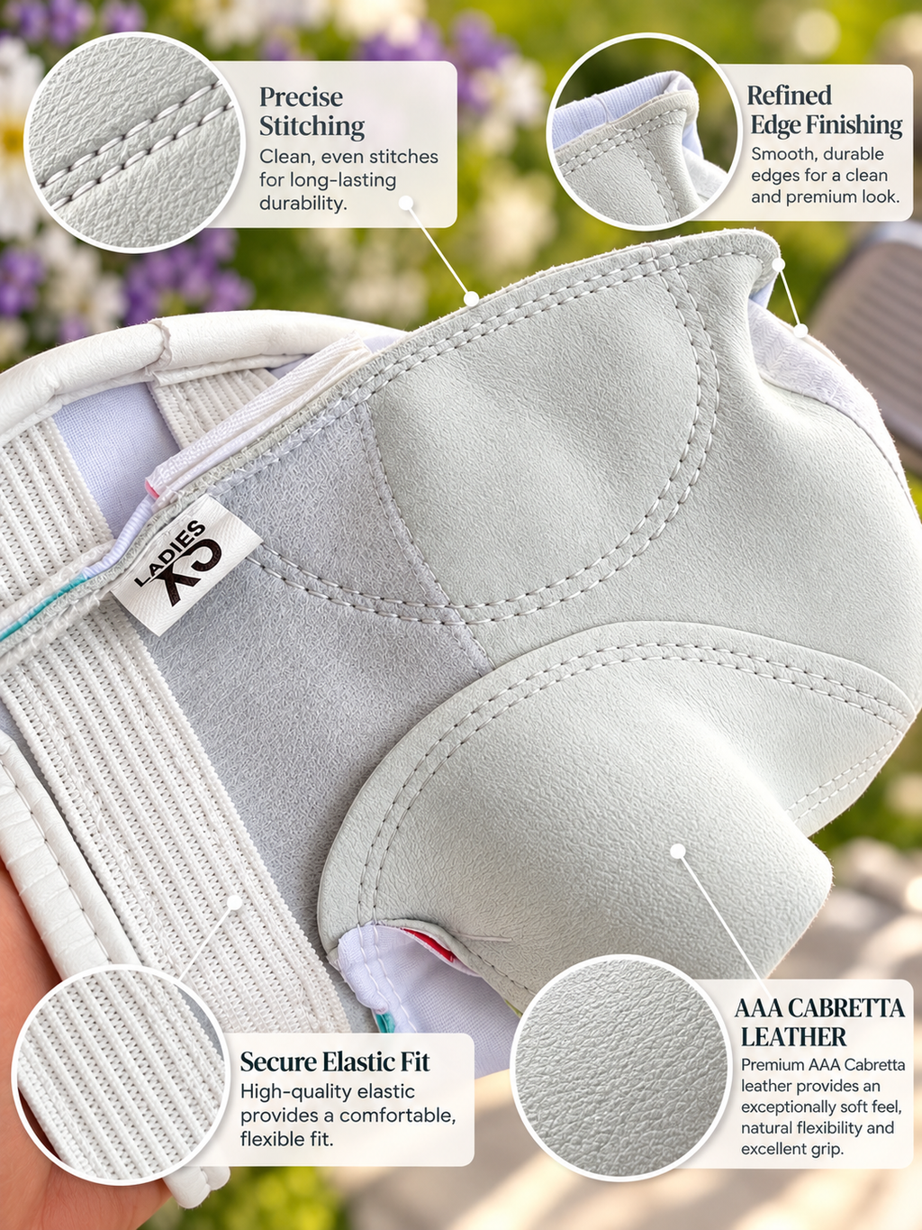2026 Ladies Printed Comfort Fit Golf Gloves