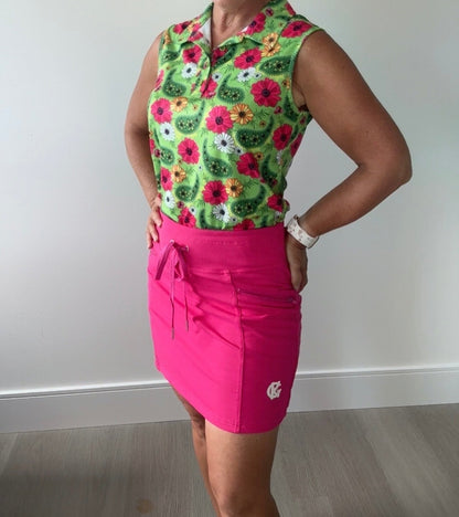 Falda pantalón con bolsillos y cremallera 2024