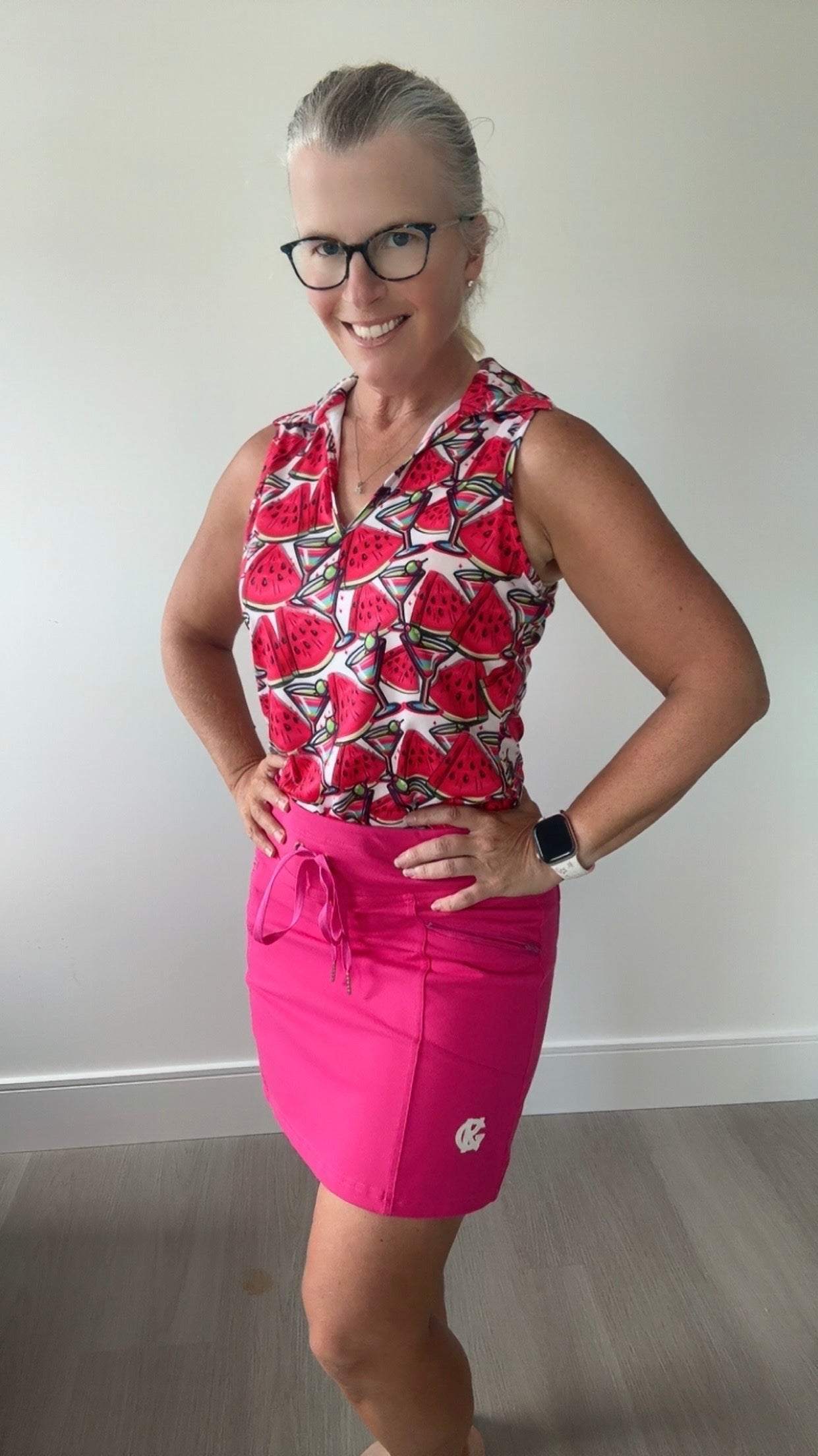 Falda pantalón con bolsillos y cremallera 2024