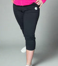 Women's Athletic Comfort Stretch Golf Capri Pants With UPF 50 Sun Protection & Pockets