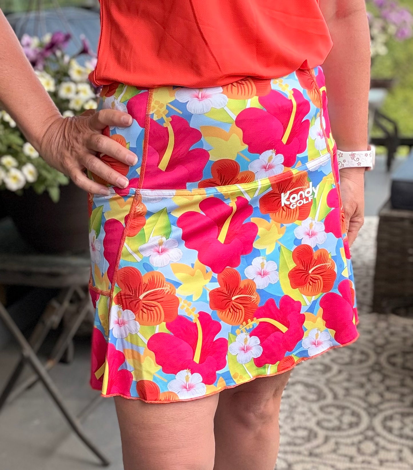 Falda pantalón con volantes Fore 2024.