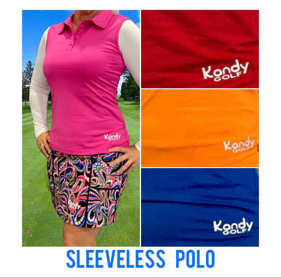 Girls sleeveless polo