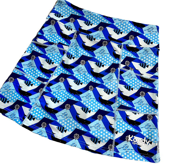 CLEARANCE Whale of a Time Skort