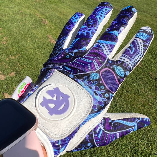 CLEARANCE Twisted Blue Paisley Glove